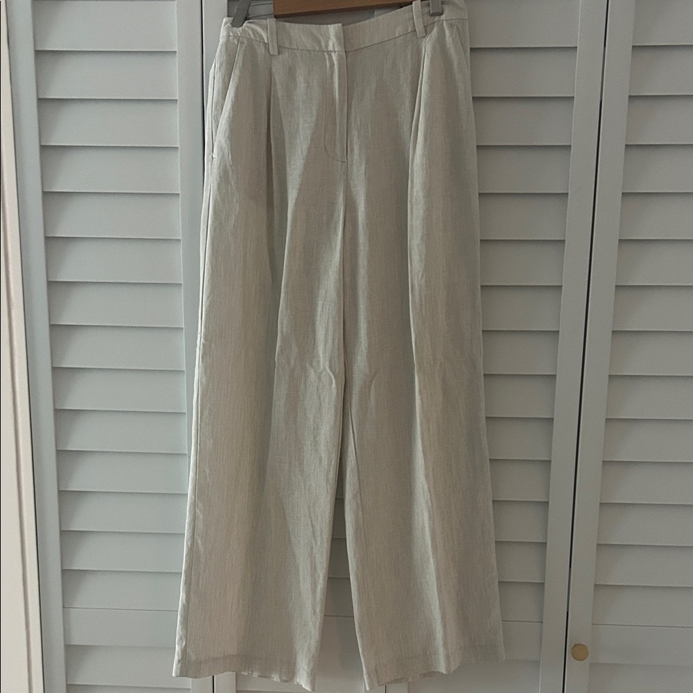 H&M linen blend pant-4